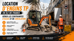 Lire la suite à propos de l’article Location d’engins TP en Île-de-France : gérer les contraintes d’accès et de circulation en zone dense