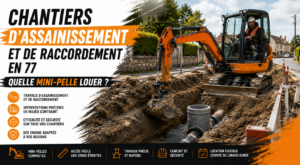 Lire la suite à propos de l’article Chantiers d’assainissement et de raccordement en 77 : quelle mini-pelle Caterpillar louer ?